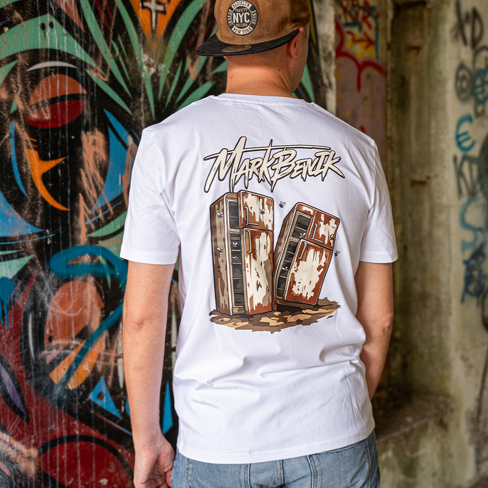 Koelkast Tshirt Wit | MarkBenIk - Afbeelding 2