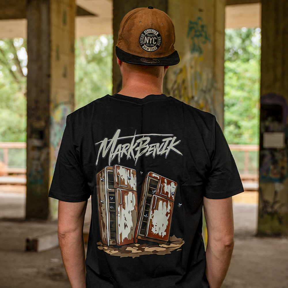 Koelkast Tshirt Zwart | MarkBenIk - Afbeelding 2